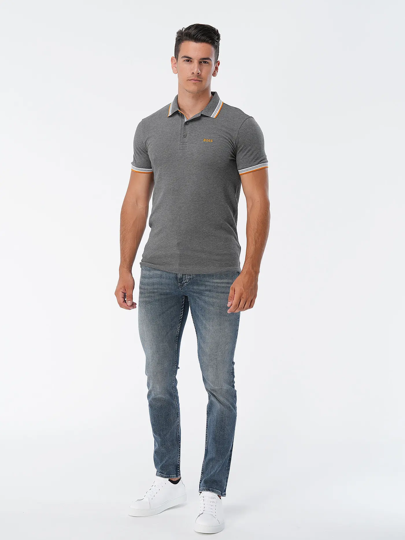 BOSS | Poloshirt Regular Fit PADDY | hellgrau